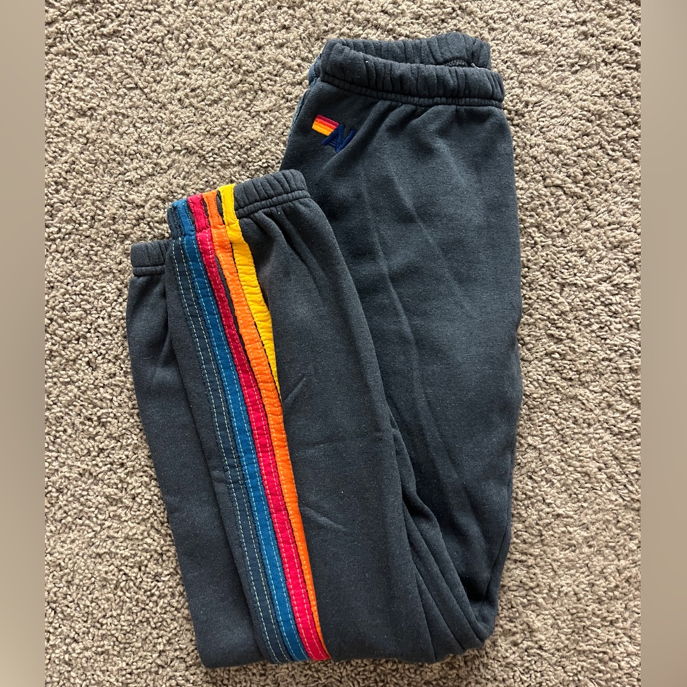 Aviator Nation Charcoal 5 Stripe Sweatpants